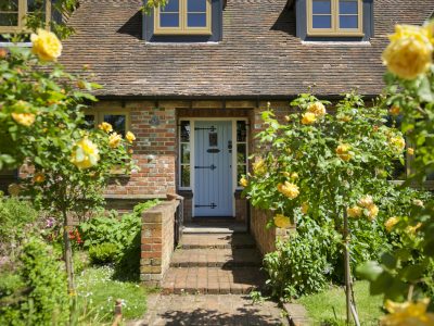 Front view of new window installation with heritage Residence 7 windows.
