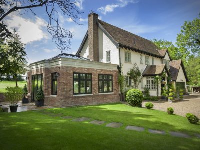 Image of renovated home new heritage window installation