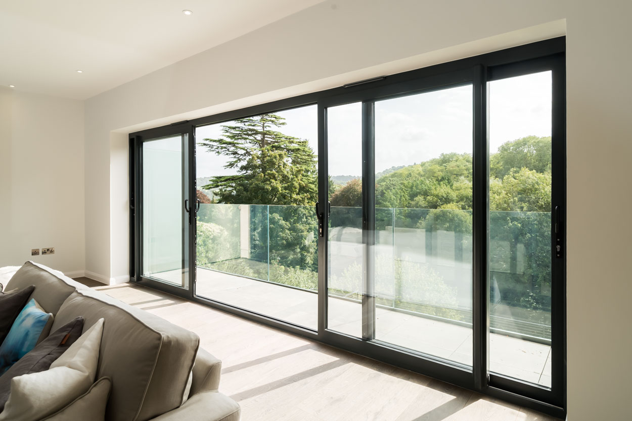 A gorgeous Real Aluminium sliding patio door installation