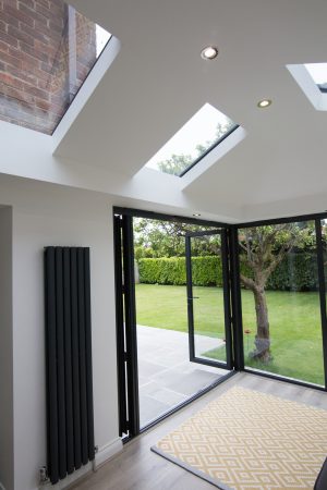 A Livin Roof Ceiling from a new extension installation