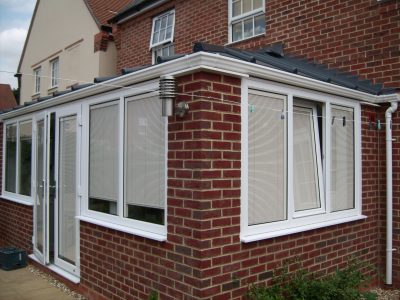 Outside view of built-in-blinds model for Livin room or conservatories.