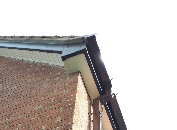 A new PVC soffit board repair by 21st Century Conservatories & Fascias