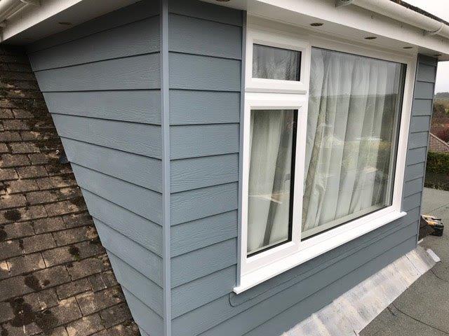 Image of a Hardie Plank new cladding repair by 21st Century Conservatories & Fascias